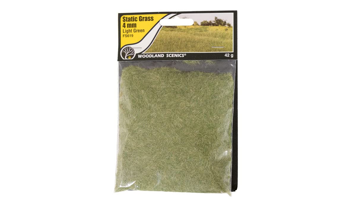 Woodland Scenic Static Grass 4mm-Light Green -FS619