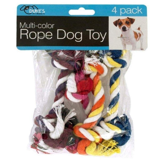 duke's Multi-Color Rope Dog Toy 4Piece Set