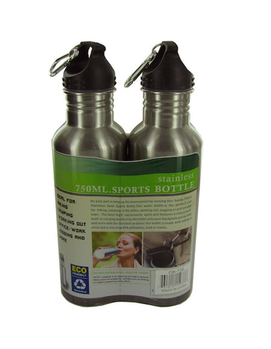 Stainless Steel Sports Water Bottle Set of 2