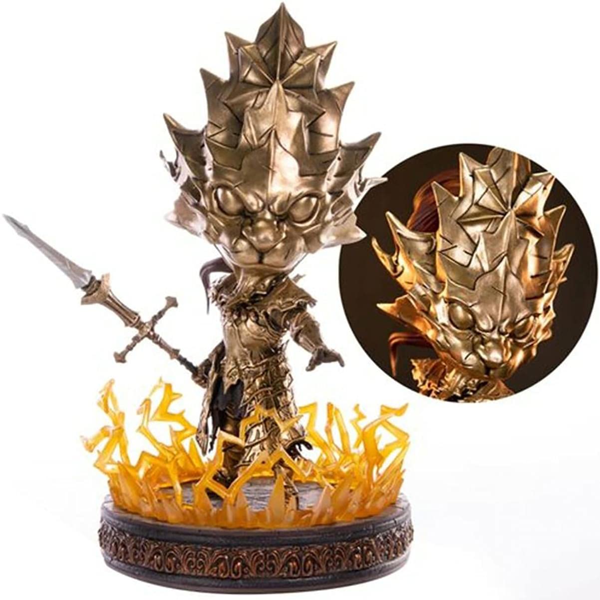 Dark Souls: Ornstein SD 10 inch - Dragon Slayer PVC Statue - Gold