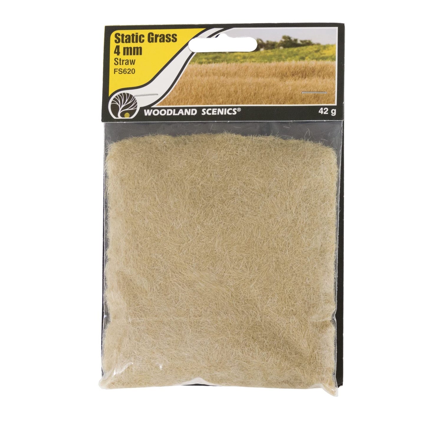 Woodland Scenic Static Grass 4mm-Straw -FS620