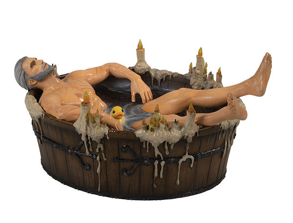 The Witcher III: The Wild Hunt - Geralt in Bath Polyresin Statuette Brown