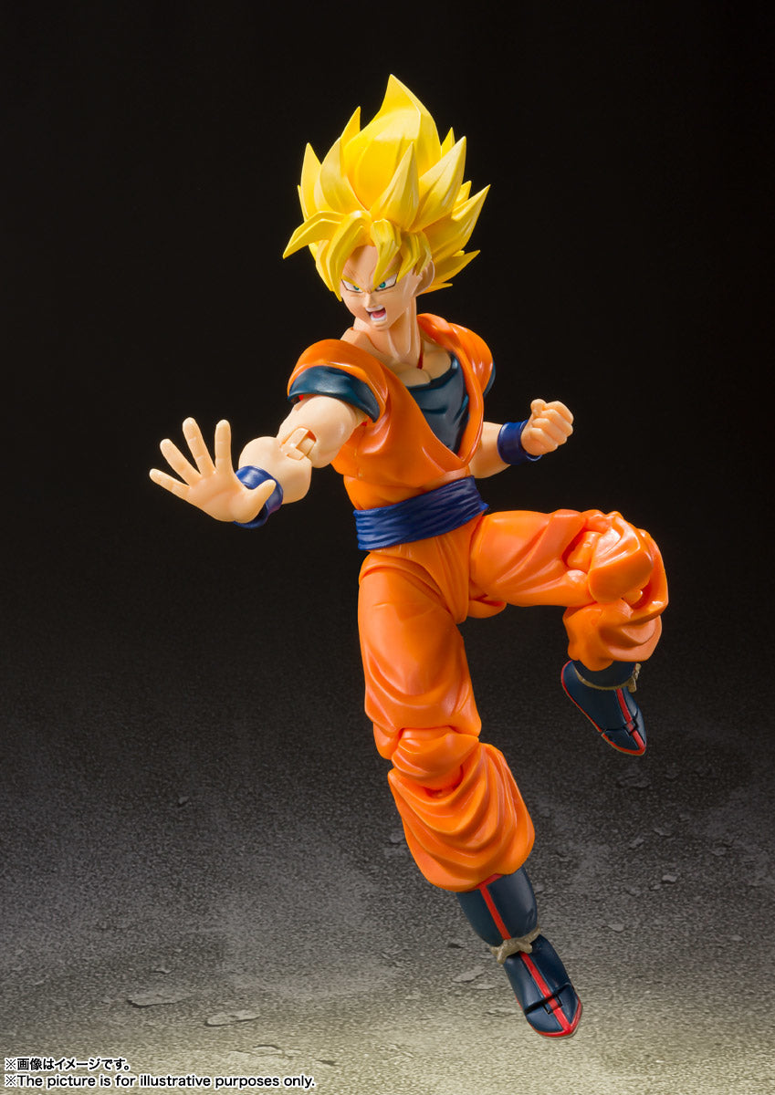 TAMASHII NATIONS - Dragon Ball Z - Super Saiyan Full Power Son Goku, Bandai Spirits S.H.Figuarts Action Figure