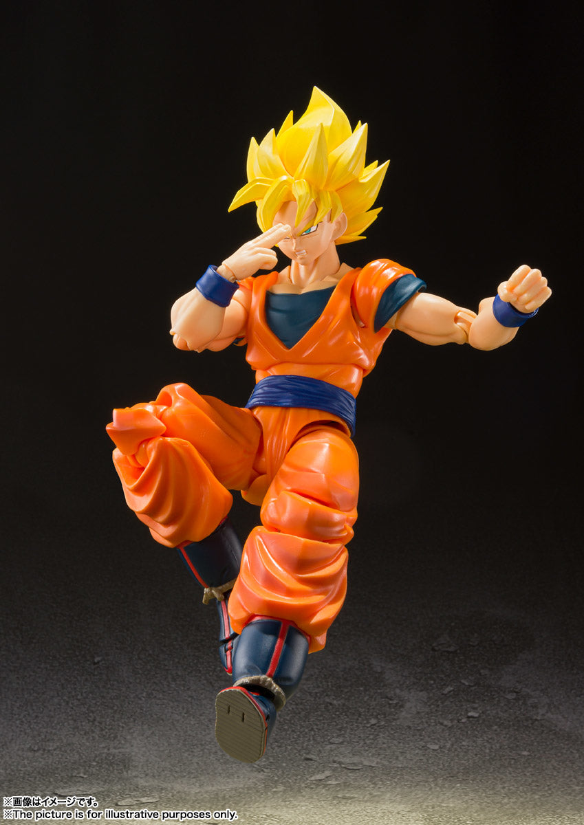 TAMASHII NATIONS - Dragon Ball Z - Super Saiyan Full Power Son Goku, Bandai Spirits S.H.Figuarts Action Figure